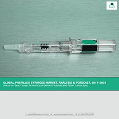 Global Prefilled Syringes Market - Analysis & Forecast, 2017-2021: (Focus on Type, Design, Material both (Value & Volume) and Patent Landscape)