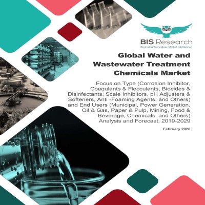 Global Water and Wastewater Treatment Chemicals Market - Analysis and Forecast, 2019-2029: Focus on Type (Corrosion Inhibitor, Coagulants & Flocculants, Biocides & Disinfectants, Scale Inhibitors, pH Adjusters & Softeners, Anti -Foaming Agents, and Others) and End Users (Municipal, Power Generation, Oil & Gas, Paper & Pulp, Mining, Food & Beverage, Chemicals, and Others) 